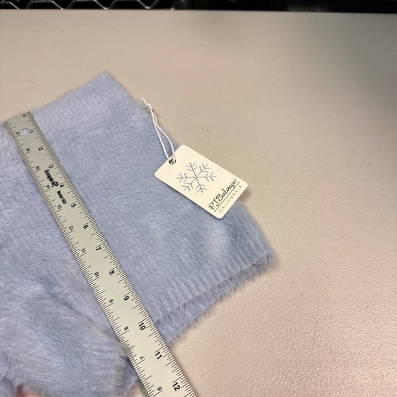 PJ Salvage Cozy Blue Fleece Shorts - Picture 5 of 5